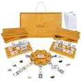 thumbnail image 1 of Set de dominó GOTHINK Mexican Train Double 12 con funda para niños, 1 of 9