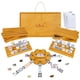 thumbnail image 1 of Set de dominó GOTHINK Mexican Train Double 12 con funda para niños, 1 of 9
