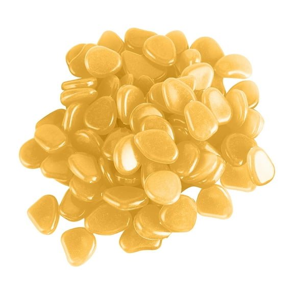 Garden Decorative Pebbles Resin Glowing for Lawn and Fish Tank Decoration in Multiple Colors 50PCS