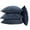 Dark Sapphire, variant on Home Soft Things Quilted Micromink 4 Piece Throw Pillow Cover Set - Grey - 20" x 20"