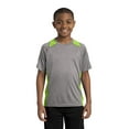 thumbnail image 1 of Camiseta Sport-Tek® Youth Heather Colorblock Contender™. YST361 deporte-tek YST361, 1 of 1