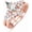 5, variant on Natural Moss Agate Ring Set Kite Cut 1 Carat Green Moss Agate and Moissanite Engagement Ring for Women S925 Rose Gold Plated Wedding Bridal Set Promise Ring