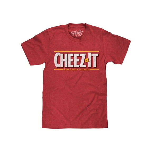 Tee Luv Men's Faded Cheez-It Snack Logo Shirt (L)