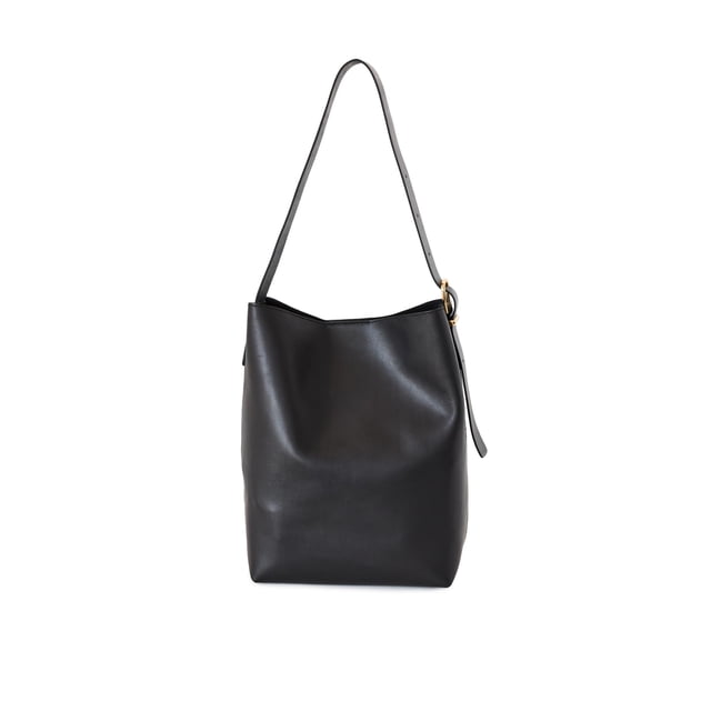 Bolso Madewell The Essential Bucket Tote de Cuero Negro