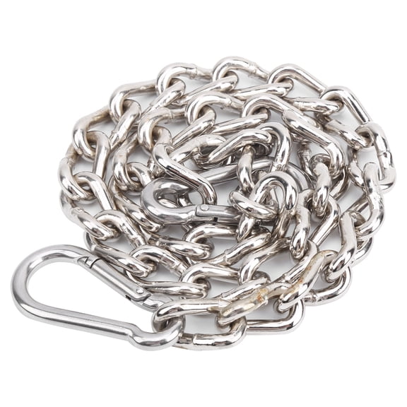 EBTOOLS Load‑Bearing Chain,Swing Chain,Outdoor Load‑Bearing Extension Chain Swing Sandbag Hanging Chain with Carabiners