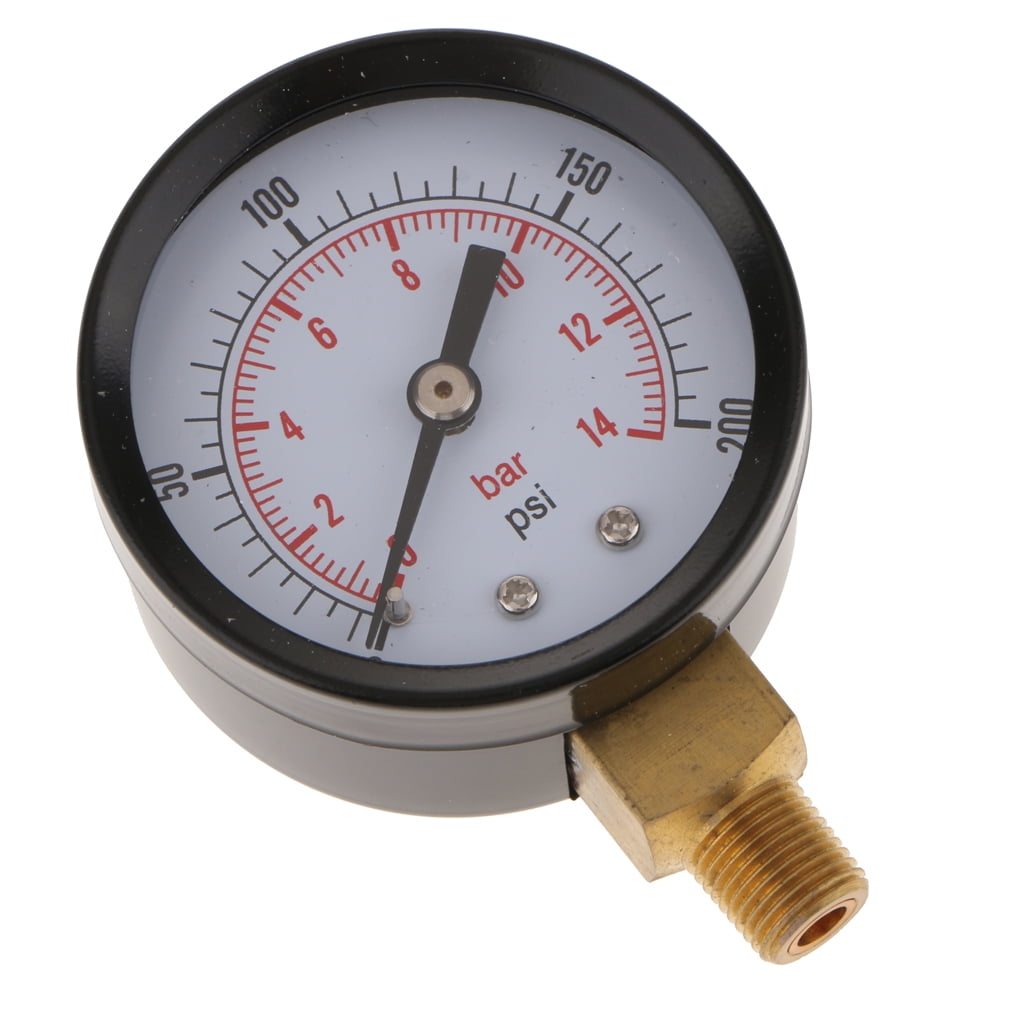 Air Pressure Gauges 50mm Diameter 1/8 Thread bottom and rear Bulk buy bargain 