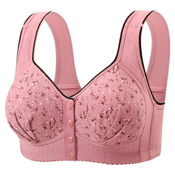 ZJXFGS Bras For Older Women Comfort Colors Women Support Bras Top Gifts For Women 2025 Front Hook Bras For Older Women Sports Bras For Women Pack Seamless Bra Bras For Seniors Women Front Closure 46