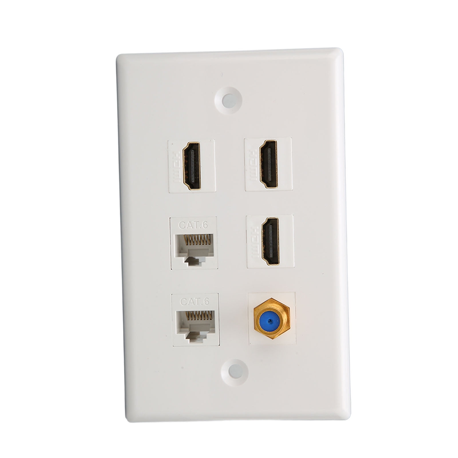 HD Multimedia Interface Wall Plate, TV F Head Snap In Installation