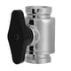 thumbnail image 5 of Válvula De Ventilación G1/4 Válvula de ventilación G1/4 válvula de bola de agua con dientes interiores de latón Control de vía fluvial (negro), 5 of 7