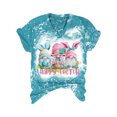 thumbnail image 2 of Guardurnaity Camiseta de fibra de gran tamaño para mujer, Top de punto de algodón de primera calidad, camisa de manga corta para mujer Prendas para la parte del cuerpo azul S, 2 of 6