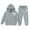 Grey, variant on Tiijoy Toddler Girls Sweatsuit Bow Hooded Sweatshirt Jogger Pants Set, Sizes 2-3T
