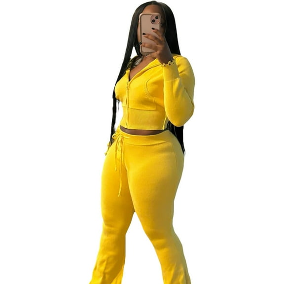 Women’s Knit Sweater Two-Piece Lounge Set, Cozy Soft Pullover Top and Matching Stretch Pants, Casual Fashion Lounge Outfit for Daily Wear, Comfy Warm Knit Tracksuit Suit