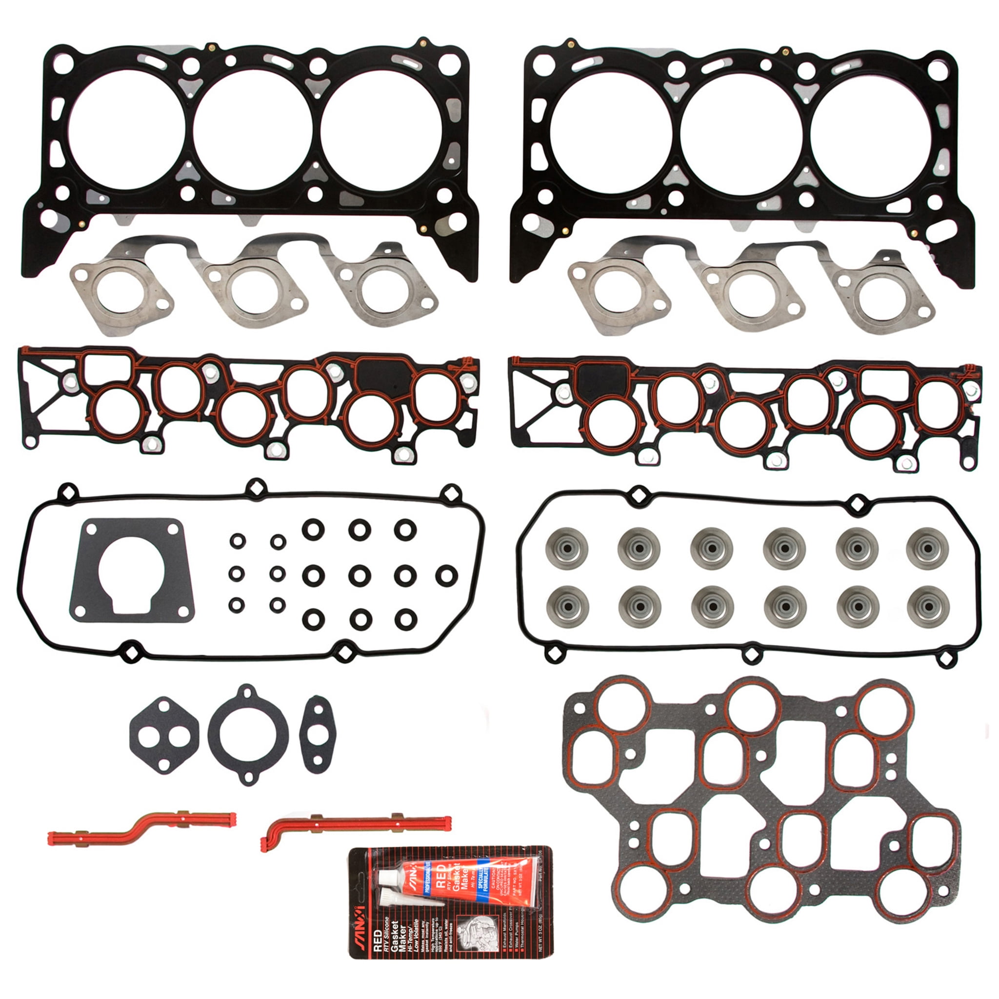 Evergreen 820502 Head Gasket Set Fits 9804 Ford V6 3.9, 3.8, 4.2 OHV
