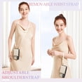 thumbnail image 5 of Case for iPhone 17 6.3'' Wallet Case, Crossbody Zipper Purse with Wrist Strap Lanyard Handbag, RFID Blocking Card Holders, Kickstand Flip Leather Cover for iPhone 17, Beige, 5 of 5