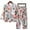 Multicolor, variant on Women's Pajama Set Cotton Linen Summer Trendy Printed Long Sleeve Round Neck 2 Piece Set Tops Pants Set Multicolor XXXL