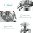 thumbnail image 6 of Belwares Stainless Steel French Coffee Press, with Double Wall and Extra Filters 34oz, 6 of 8