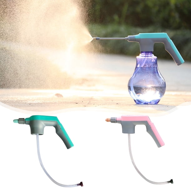 Boquilla eléctrica de pulverización de agua con batería de 2000mAh - Accesorio multifunción para manguera de jardín para lavado de coches, riego de plantas y limpieza exterior