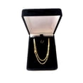 thumbnail image 4 of 14k Yellow Gold Singapore Chain Necklace, 1.5mm, 18", 4 of 5