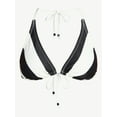 thumbnail image 4 of Time and Tru Women's Stripe a Pose Long Triangle Top, Sizes XS-XL, 4 of 4