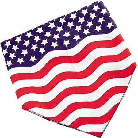 Petedge ZX013 14 Patriotic Bandanna 4th Of July/Stars and Stripes