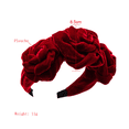 thumbnail image 2 of Rose Flower Headbands Vintage Hairband Elástico Hair Hoops Moda Accesorios para el cabello para mujeres niñas MFZFUKR CPB-DE-LYY944-2, 2 of 5
