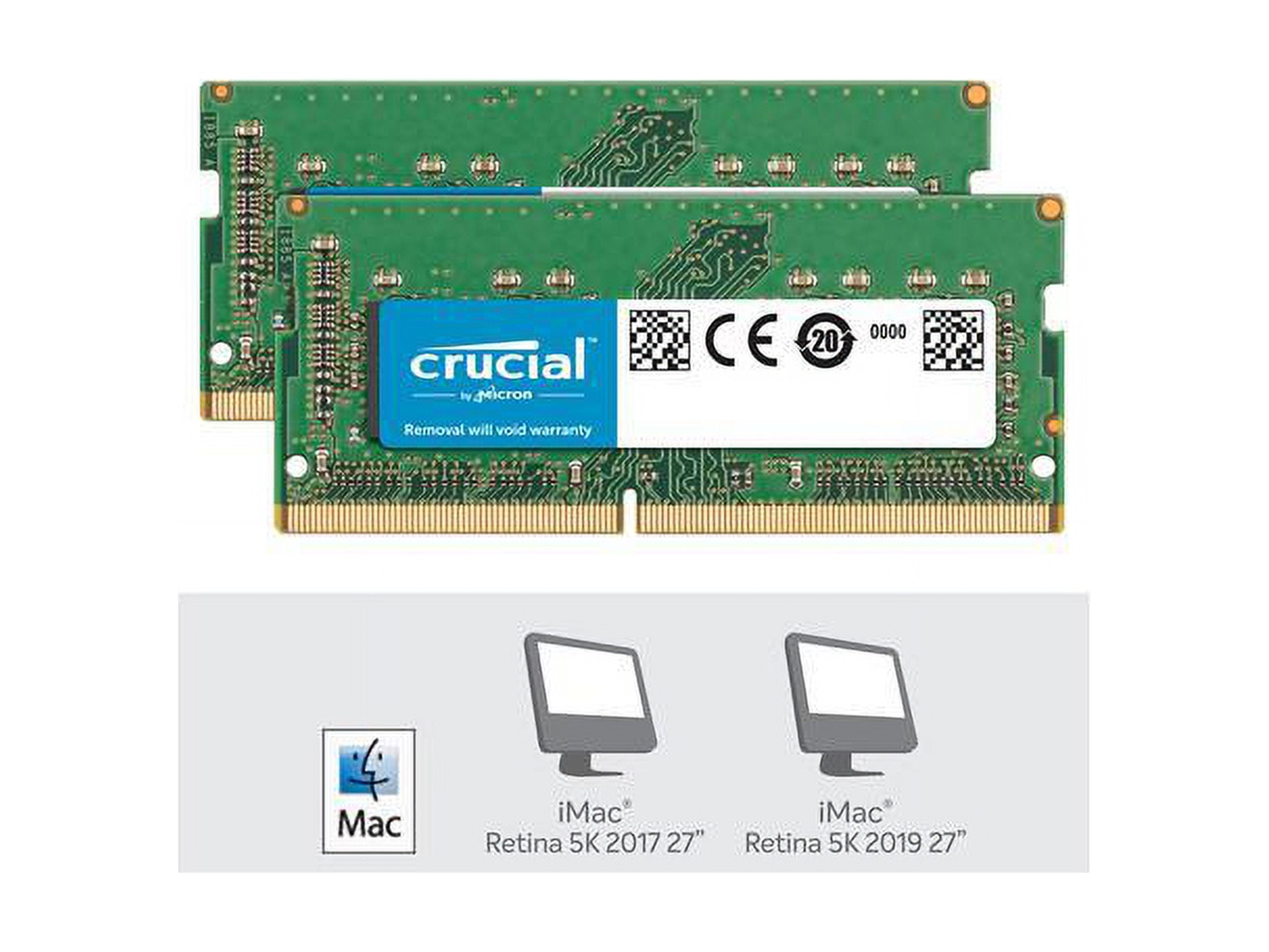 crucial DDR4 Mac可　32GB (16GB×2) Crucial 32GB Kit (16GBx2), 288-pin DIMM, DDR4 PC4-19200, at