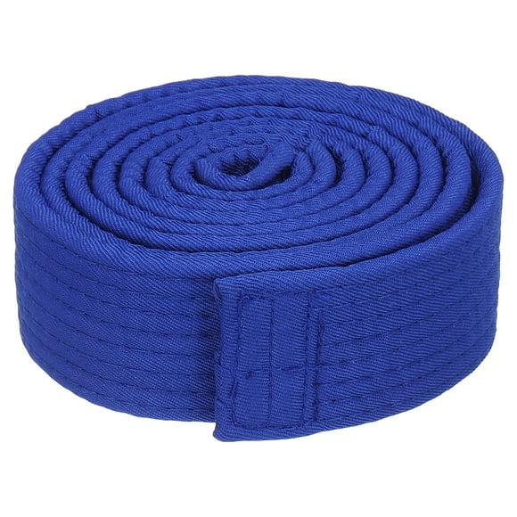 Taekwondo Colored Ranking Belt 1.5"x5.2Ft 1.6m, Polyester Martial Arts Judo Karate Belt, Blue