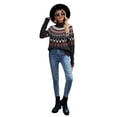 thumbnail image 3 of hirigin Women's Turtleneck Sweaters, Vintage Long Sleeve Loose Knit Pullover Jumper Tops, 3 of 7