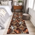 thumbnail image 4 of Runner Rugs 2x6 Ft, Vintage Gray Brown Horses Non Slip Area Rugs for Kitchen Bedroom Entryway, Farmhouse Plaid Country Animals Washable Carpet Runner Rug Floor Mats for Bedroom Home Decor, 4 of 8