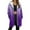 Purple, variant on ZUKMRJPC Womens Long Hoodies Full Zip Up Gradient Color Casual Hooded Jackets Winter Warm Comfy Fleece Long Coats with Pockets