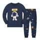 thumbnail image 2 of Ropa de hogar de algodón para niños, pijamas con estampado de dibujos animados para niños y niñas, conjunto de dos piezas con aire acondicionado, 2 of 6