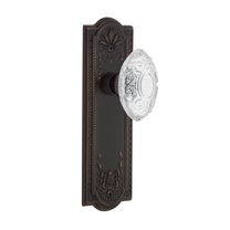 Nostalgic Warehouse Meacvi_Dd_Nk Vintage Crystal Victorian Dummy Door Knob Set - Bronze