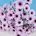 thumbnail image 6 of 1 Bouquet Light Purple 5 Heads Daisy Artificial Flower 20.47in Artificial Silk Daisy Flower Bouquet Wedding Party Home Coffees Shops Garden Decor, 6 of 9