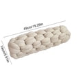 thumbnail image 3 of Chunky Braided Long Throw Pillow,Thick Knotted Tube‑Shaped Cushion,Soft Plush Decorative Bolster Pillow for Sofa Couch Bed Home Interior Layout,19"(Beige), 3 of 6
