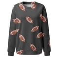thumbnail image 5 of CAIXIA Football Women Sweatshirts Fashion Trendy Crewneck Fall Basic Tops Long Sleeve Pullover Drop Shoulder Graphic Women Sweater Spring Fall Clothes 2026, 5 of 6