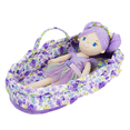 thumbnail image 6 of Lullaberry Cozy Dream Doll Bassinet - Baby Doll Portable Carrier - Fits for American Girl Dolls up to 18"(46cm) - Soft Pillow & Safety Buckle Included - Purple, 6 of 7