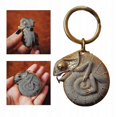 thumbnail image 2 of Tape Measure Chameleon Brass Metal Banmo, 2 of 4