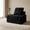Black, variant on Oak and Birch 3-in-1 Folding Floor Sofa Bed, Boneless Convertible Couch with Chaise Lounge & Sleeper, High-Density Foam, Plush Velvet Upholstery, No Assembly, Black