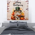 thumbnail image 3 of Happy Thanksgiving Persian Welcome Thankful Fall Autumn Pumpkin Tapestry Cat Lover Kitten Owner Gifts Wall Hanging Backdrop Home Decor - 02021, 3 of 5