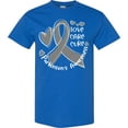 thumbnail image 3 of Inktastic Love, Care, Cure Parkinson's Awareness with Gray Ribbon T-Shirt, 3 of 5