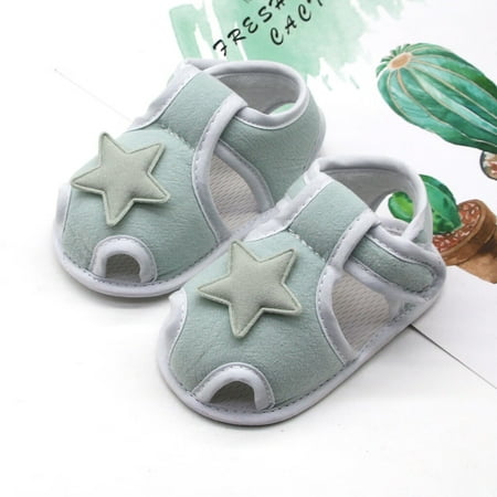 

〖Roliyen〗Toddler Shoes Stars Shoes Applique Boy Infant Single Baby Girls Prewalker Printing Baby Shoes