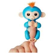 Fingerlings - Interactive Baby Monkey- Boris (Blue with Orange Hair) by WowWee - Electronic Pets