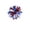 B, variant on erdimoy Patriotic Tinsel Star Firework Decor, 5.7×5.5 Inch Red White Blue Sparkly Ball for 4th of July Party Favors & Gift Toppers