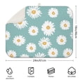 thumbnail image 2 of Microfibre Drying Mat for Kitchen Daisy Flower Watercolor Dish Drying Drainer Mat Absorbent Drying Mat Washing Up for Glass, Plate & Cup 18inch X 24inch, 2 of 5