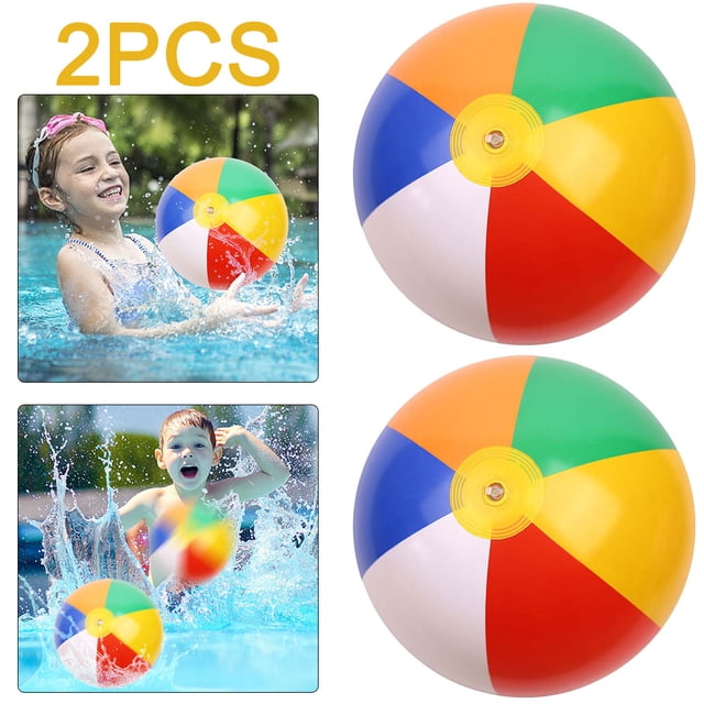 Pelota Playa Inflable 30cm PVC Juego para Natación Verano Divertidos 2 Uds.