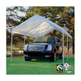 thumbnail image 6 of Large Carport Canopy with Steel Frame - 2 Car Shelter, Patio Cover, Outdoor Event Shade, 6 of 10