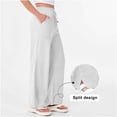 thumbnail image 6 of Sweatpants Womens Solid Color High Waist Wide Leg Pants With Pockets, 6 of 6