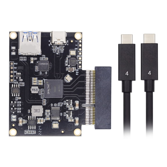 CY Type-C USB4 40Gbps to PCI-E SSD 4x Graphics Card Converter Cable USB4.0 40Gbps JHL7440 Chipset