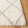 thumbnail image 3 of SAFAVIEH Hudson Shag Jackson Trellis Area Rug, Ivory/Beige, 4' x 6', 3 of 8