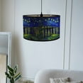 thumbnail image 7 of Round Lampshades, Vintage Drum Lampshade Pendant Lamp Shade Light Cover Home Decorative for Table Lamp, Bedside Lamp, Floor Lamp, 7 of 7